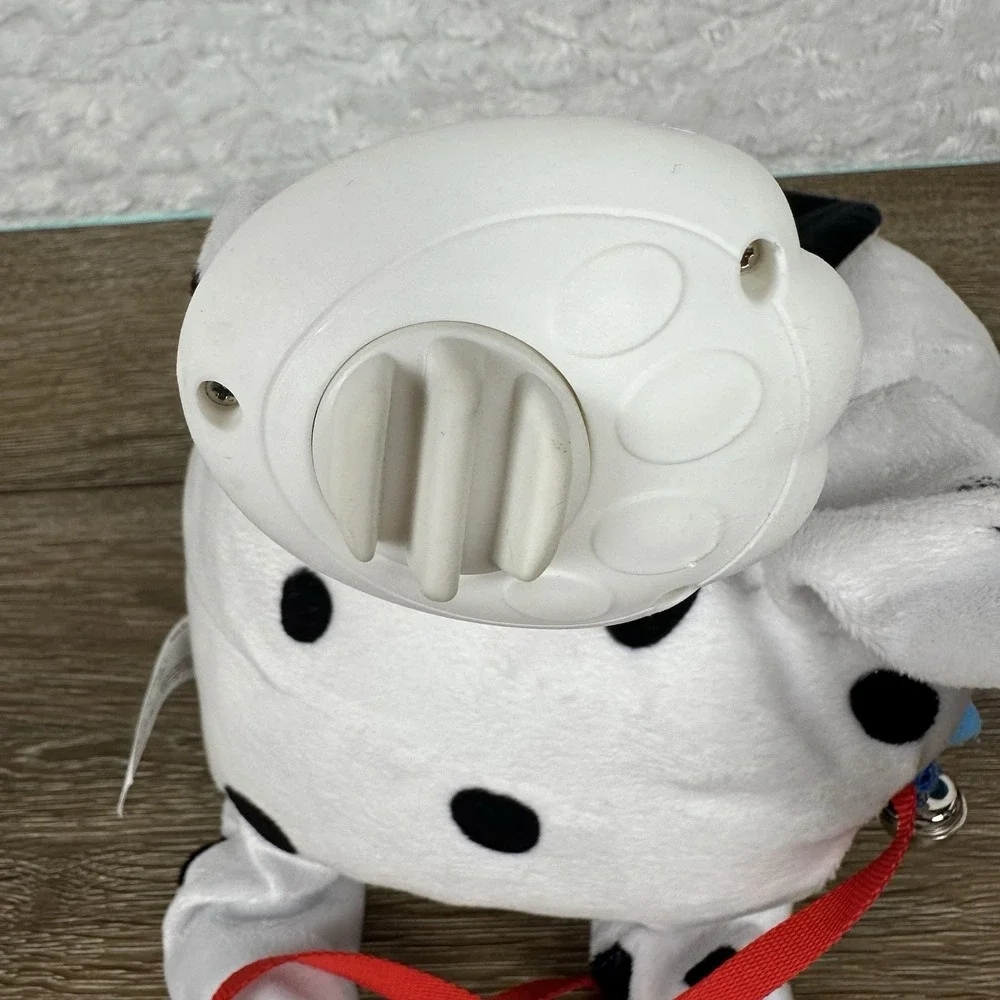 Peppy Pets Dalmatian Walking Dog Plush Toy Leash Battery Operated Kids